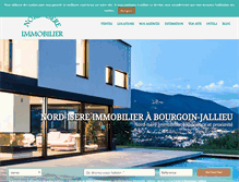 Tablet Screenshot of nord-isere-immo.com